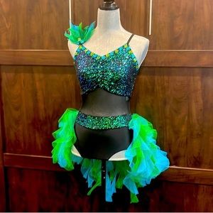 Peacock Dance Costume Adult Sm